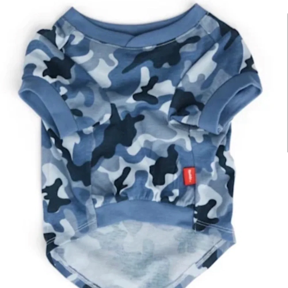 Reddy blue Camo dog t-shirt XL